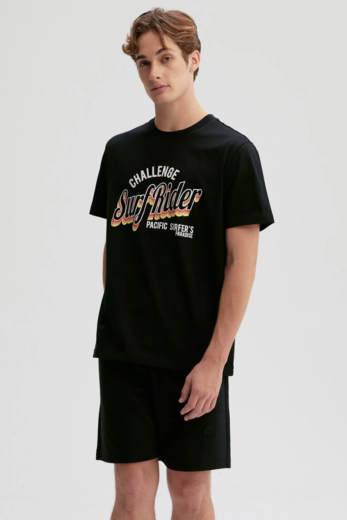 Polera Hombre Print Posicional Negro - Image 2