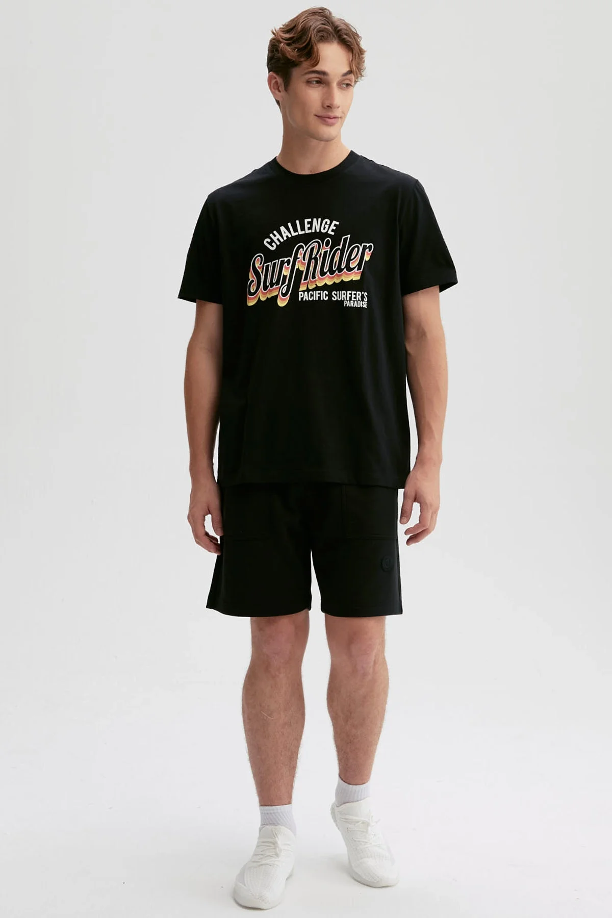 Polera Hombre Print Posicional Negro - Image 4