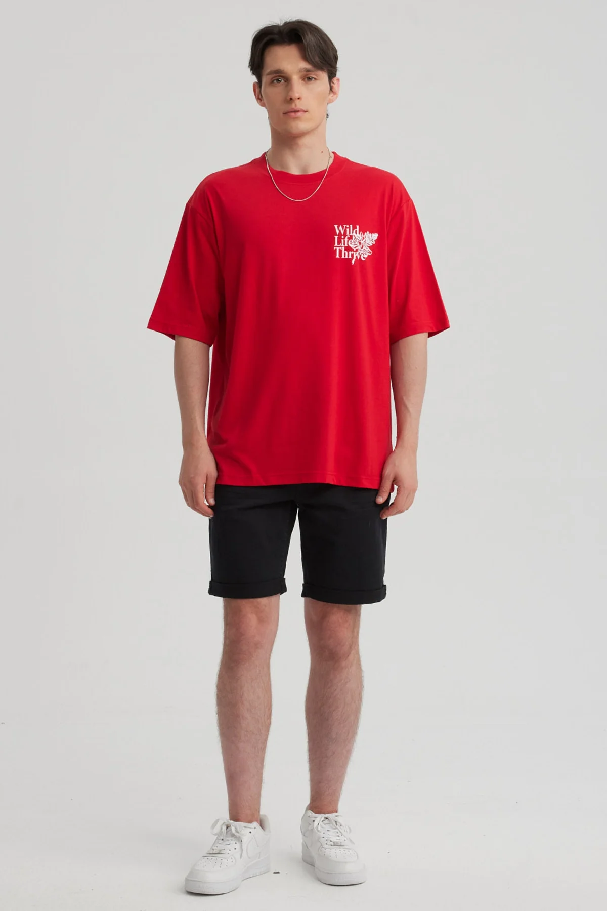 Polera Hombre Print Rojo - Image 4