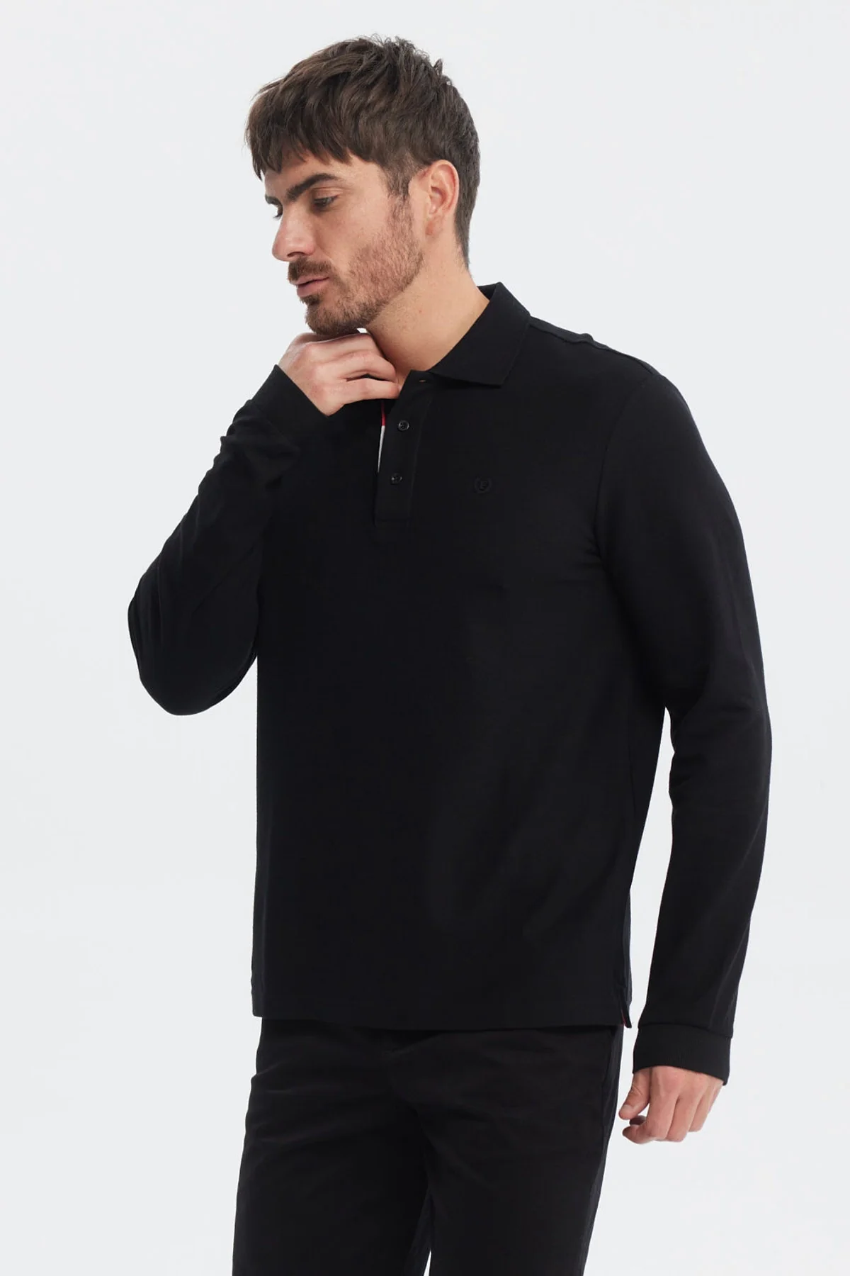 Polera Hombre Print Silicona Negro - Image 2