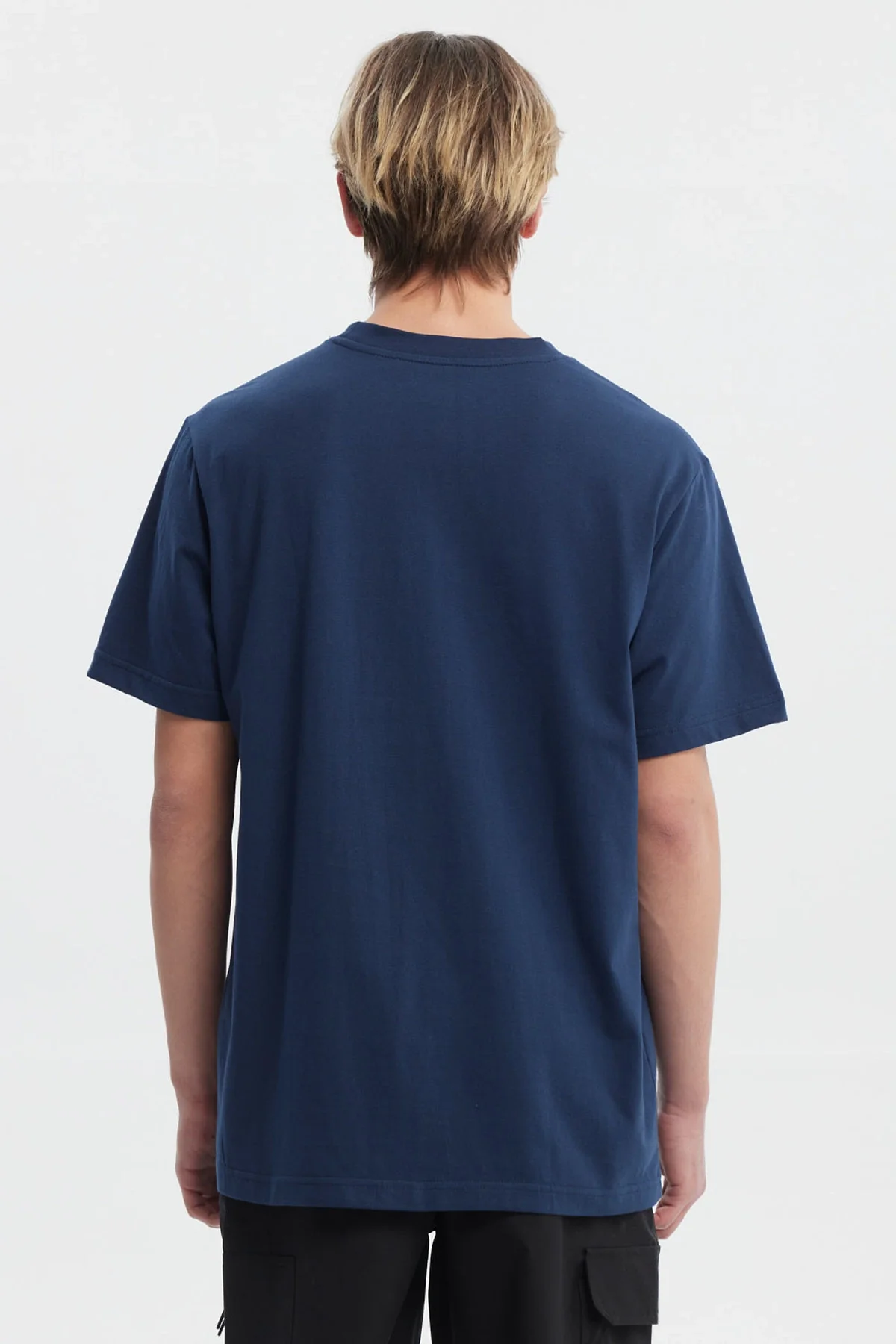 Polera Hombre Regular Fit Letra Azul - Image 3