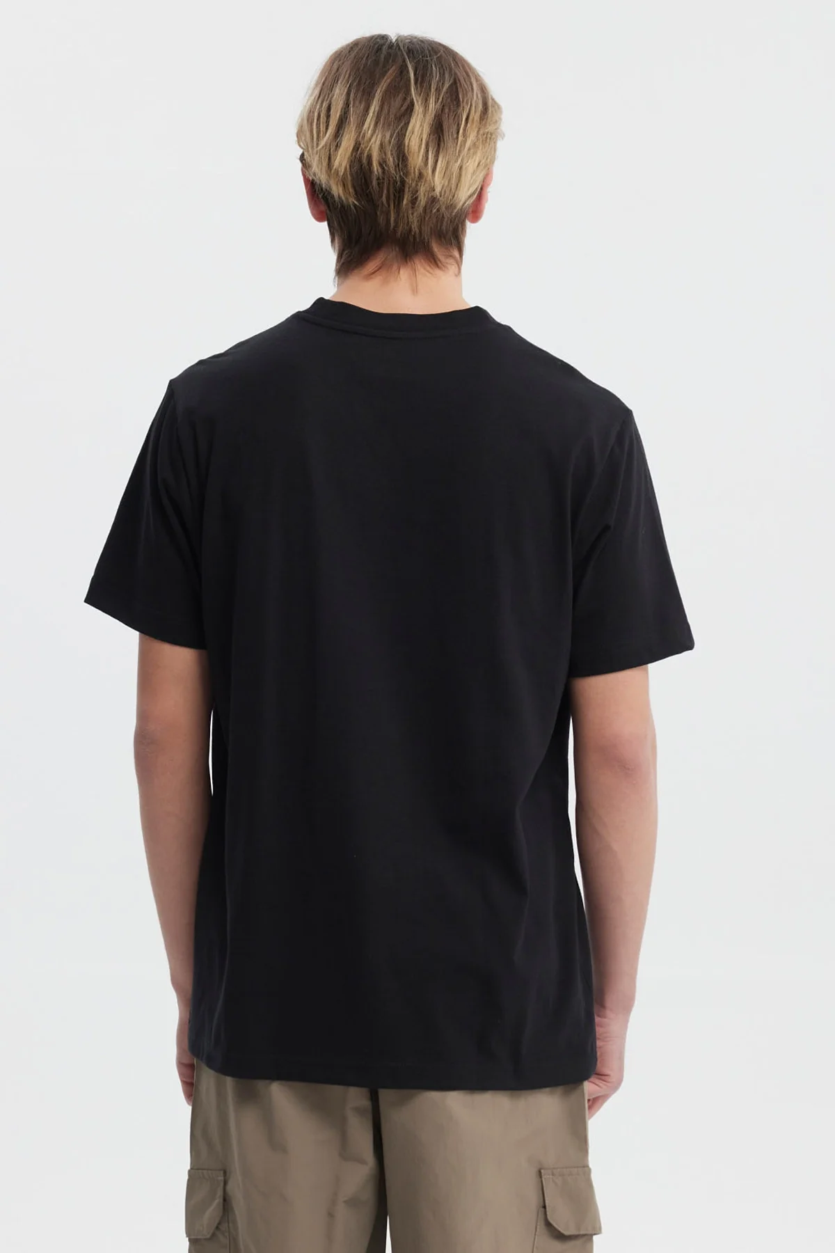 Polera Hombre Regular Fit Letra Negro - Image 3