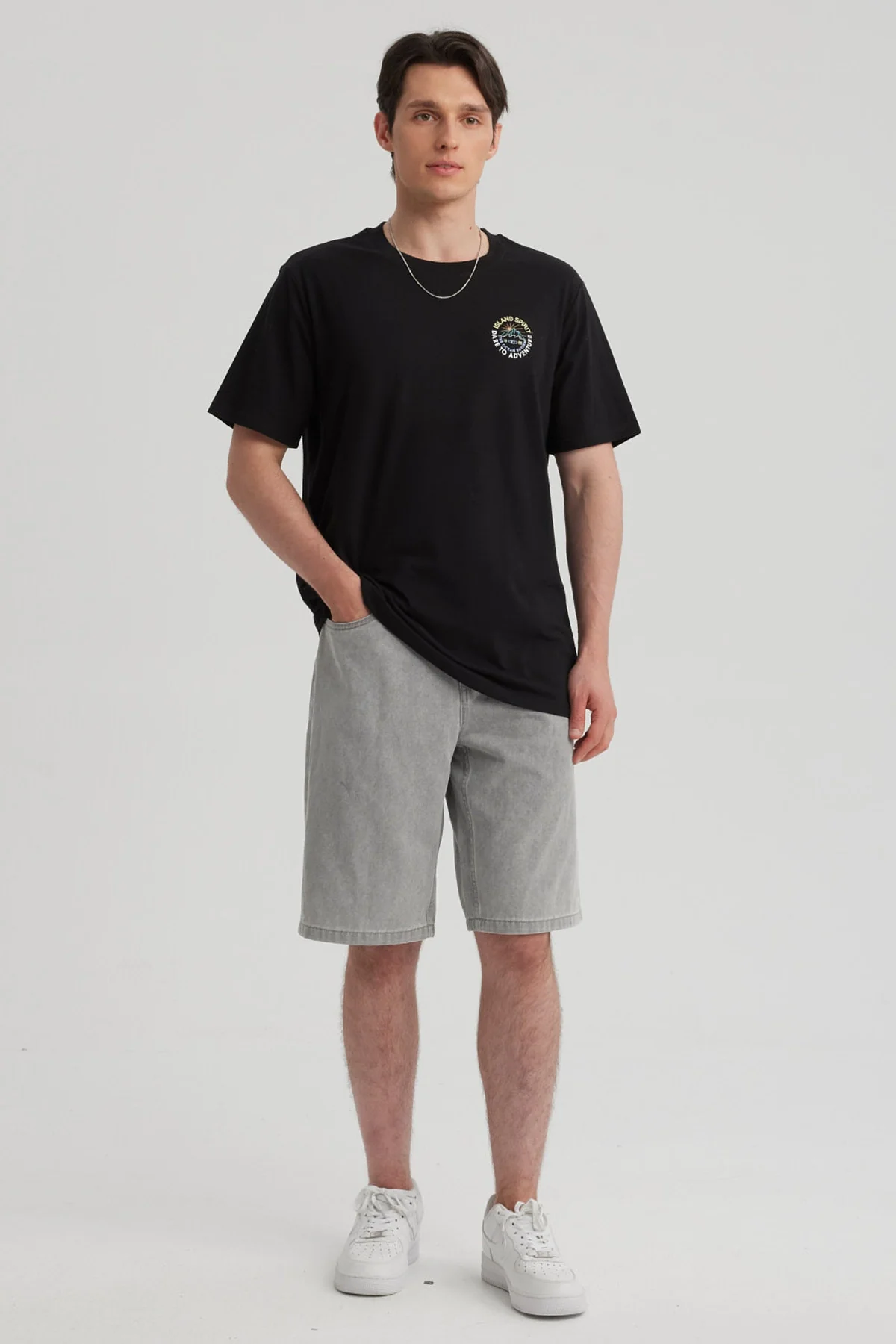 Polera Hombre Regular Fit Negro - Image 4