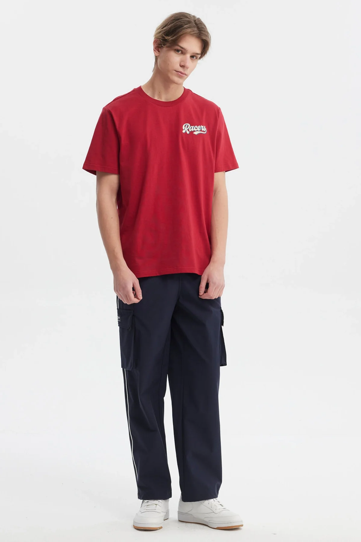 Polera Hombre Regular Fit Print Trasero Rojo - Image 4