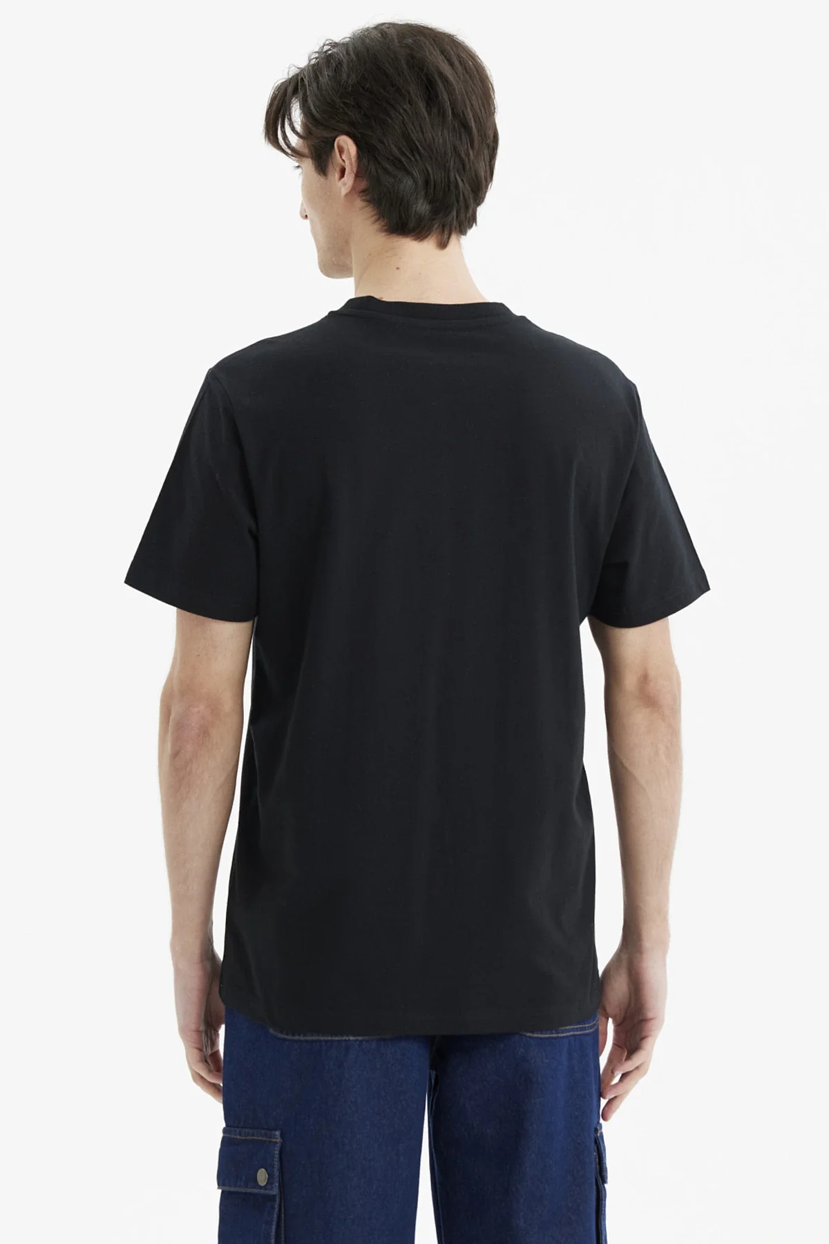 Polera Hombre Regular Print Negro - Image 3