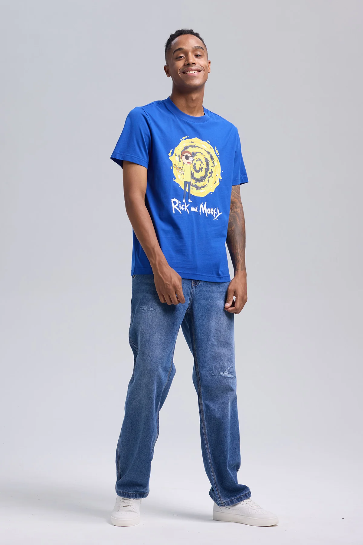 Polera Hombre Rick & Morty Azul - Image 4