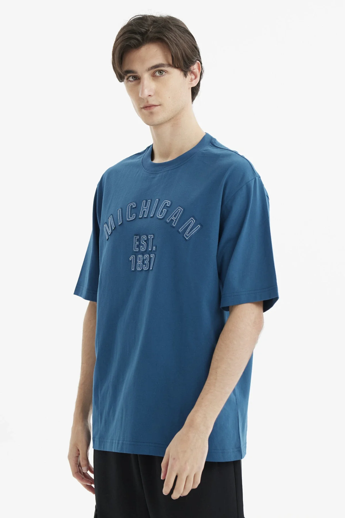 Polera Hombre Slim Azul - Image 2