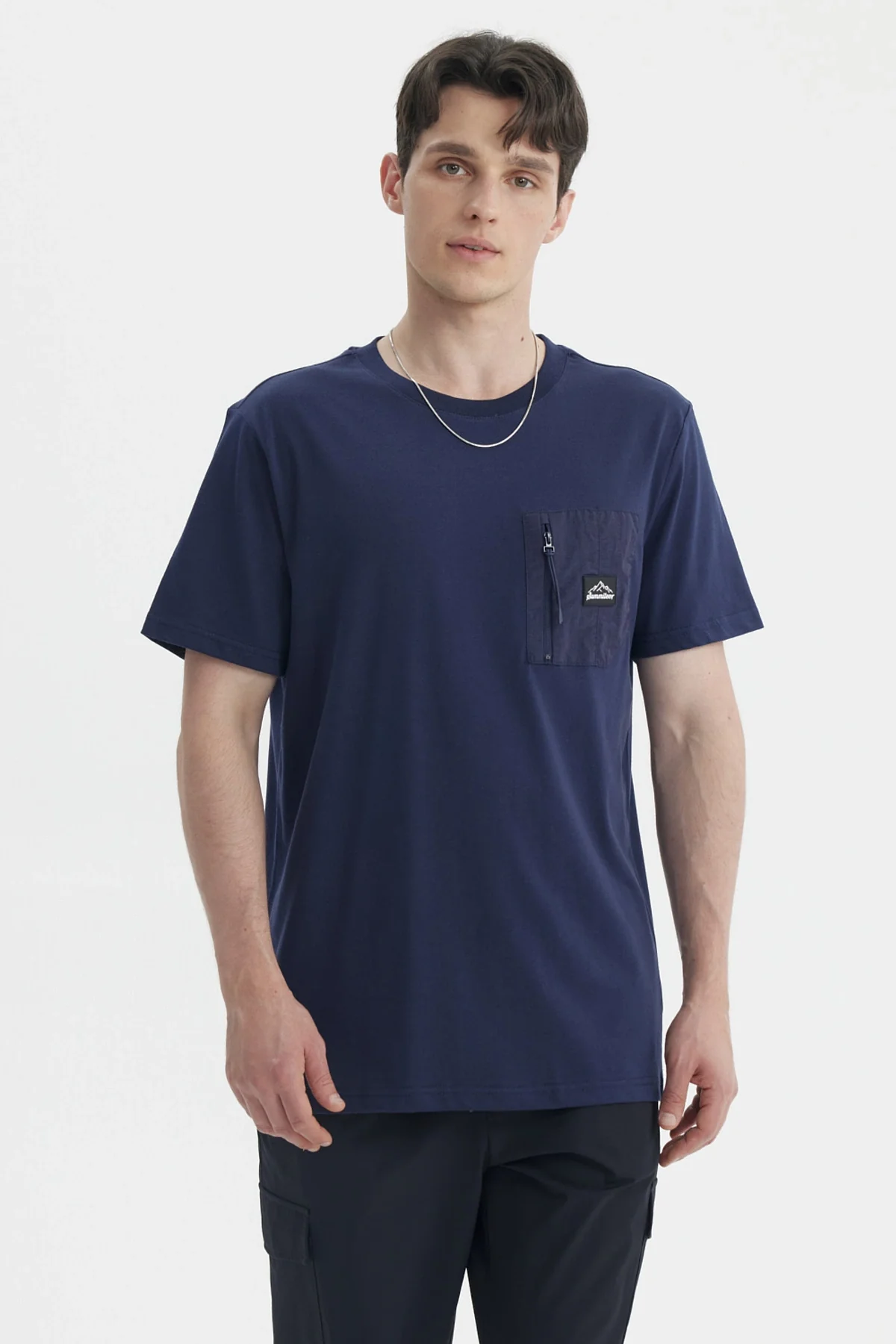 Polera Hombre Slim Azul