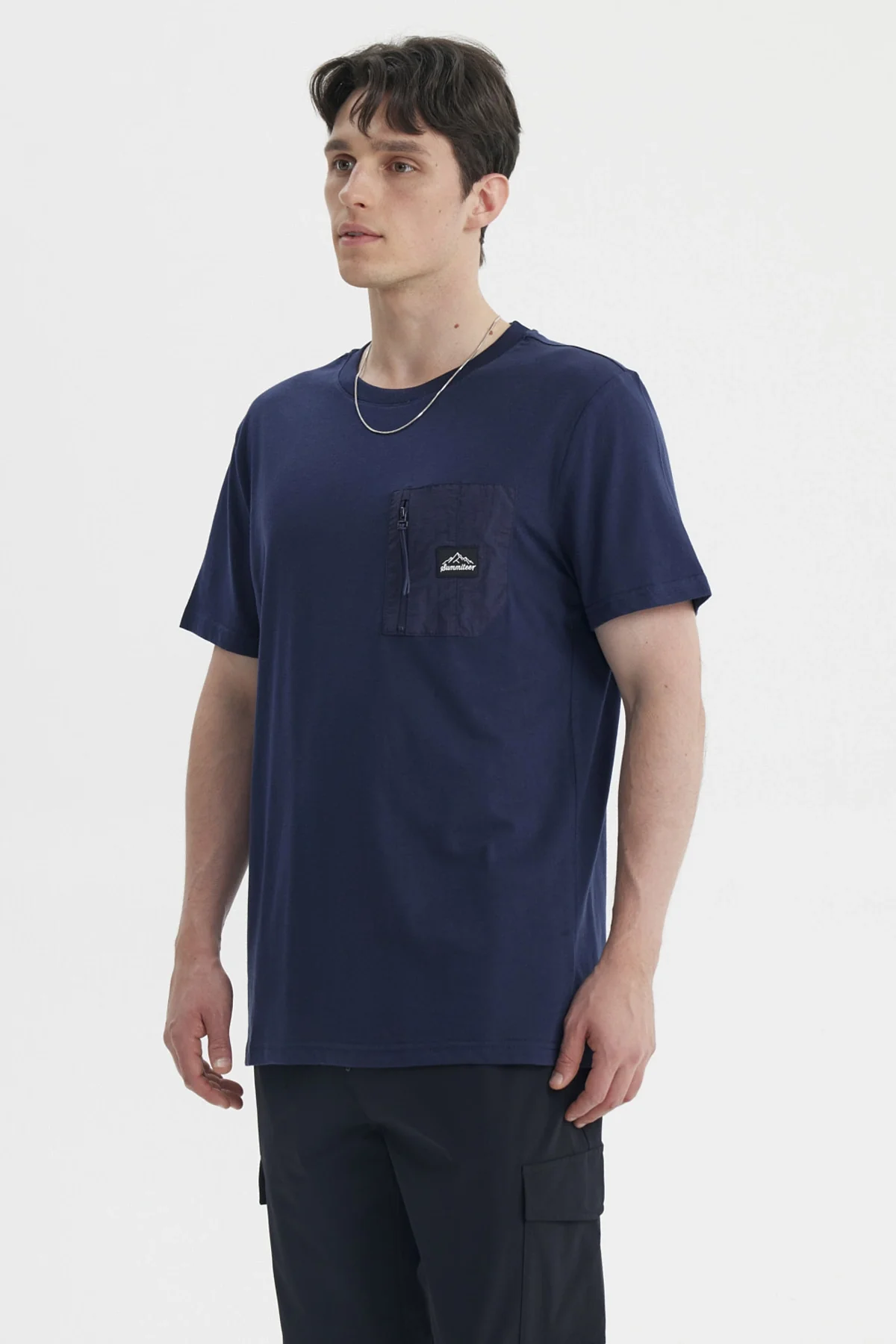 Polera Hombre Slim Azul - Image 2
