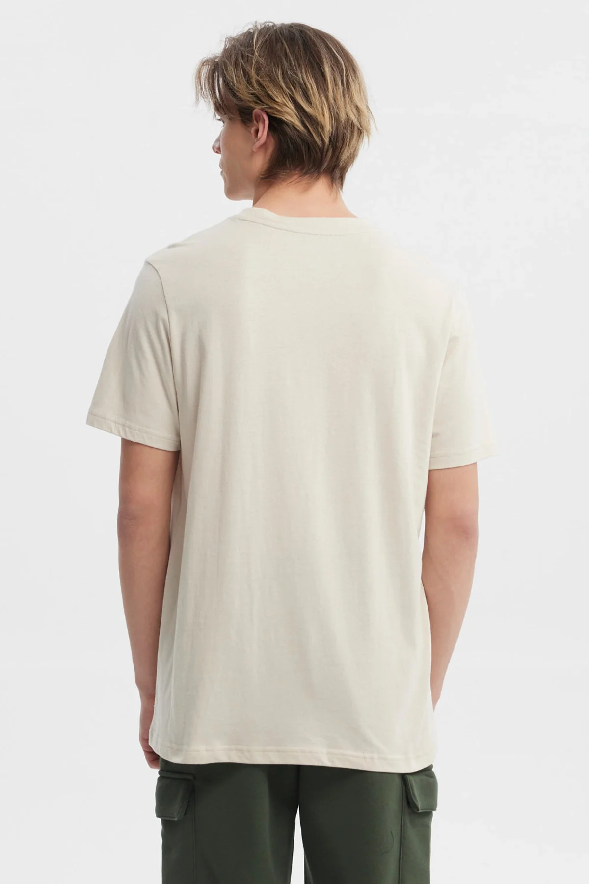 Polera Hombre Slim Beige - Image 3