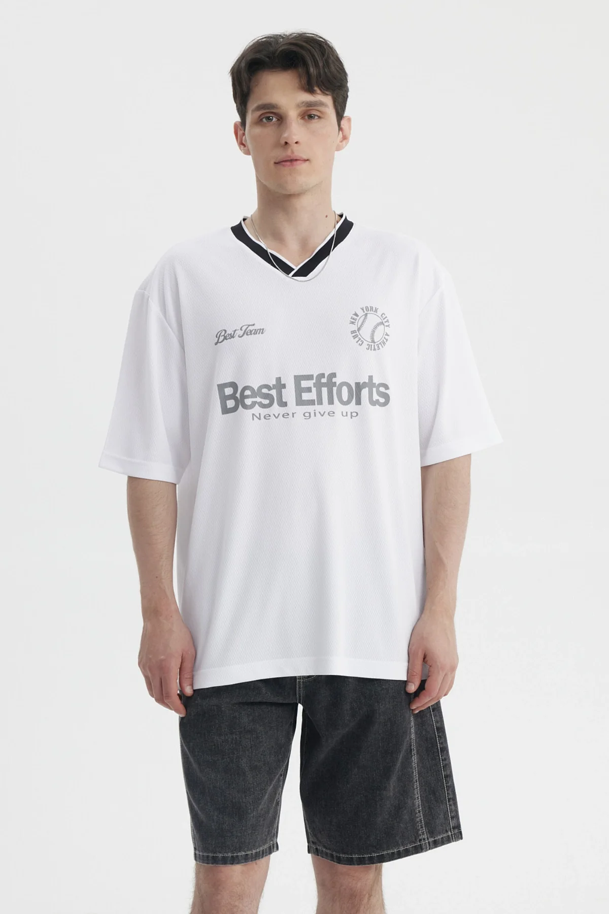 Polera Hombre Slim Blanco