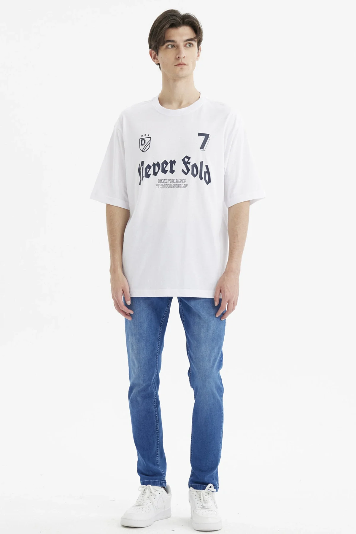 Polera Hombre Slim Blanco - Image 4