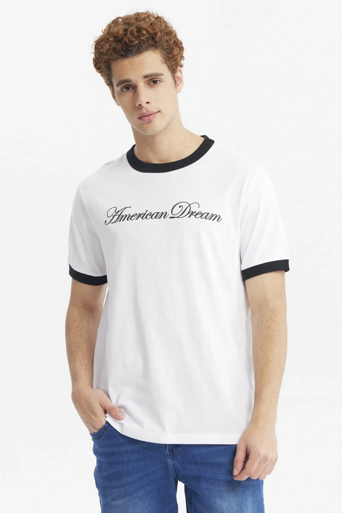 Polera Hombre Slim Blanco