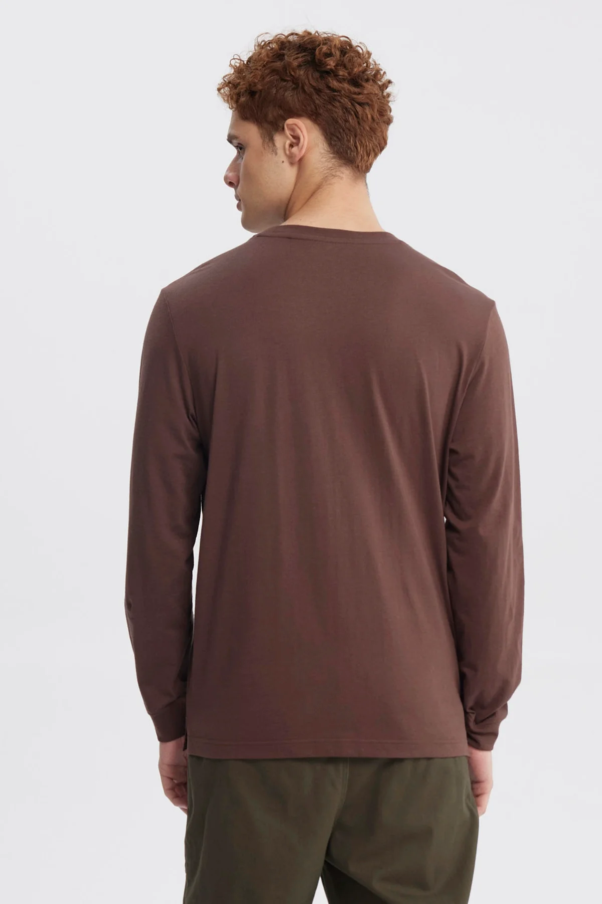 Polera Hombre Slim Chocolate - Image 3