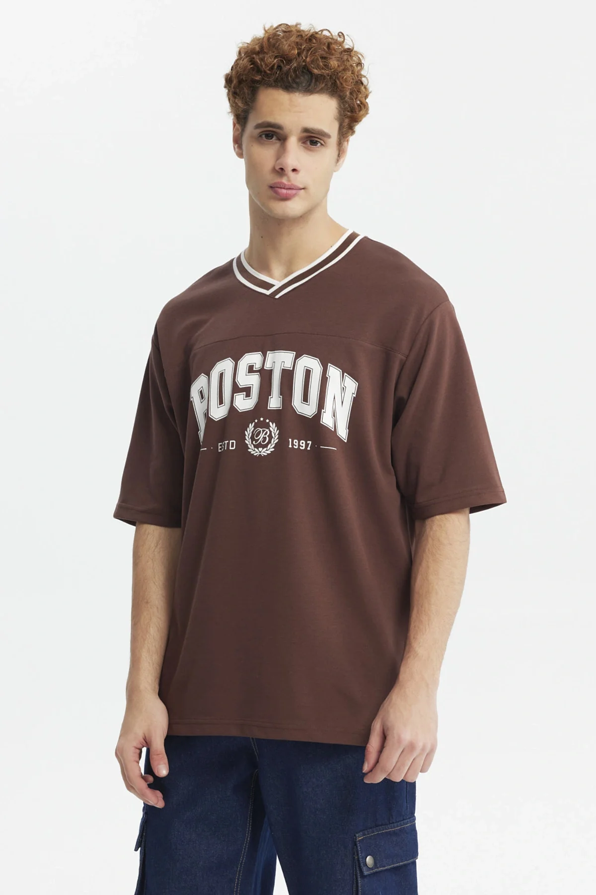 Polera Hombre Slim Chocolate - Image 2