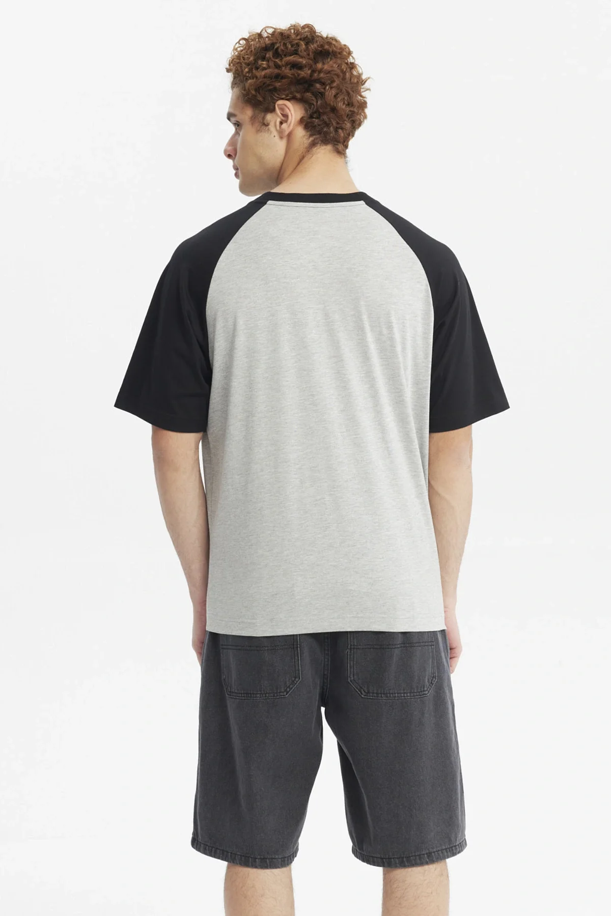 Polera Hombre Slim Gris Melange - Image 3