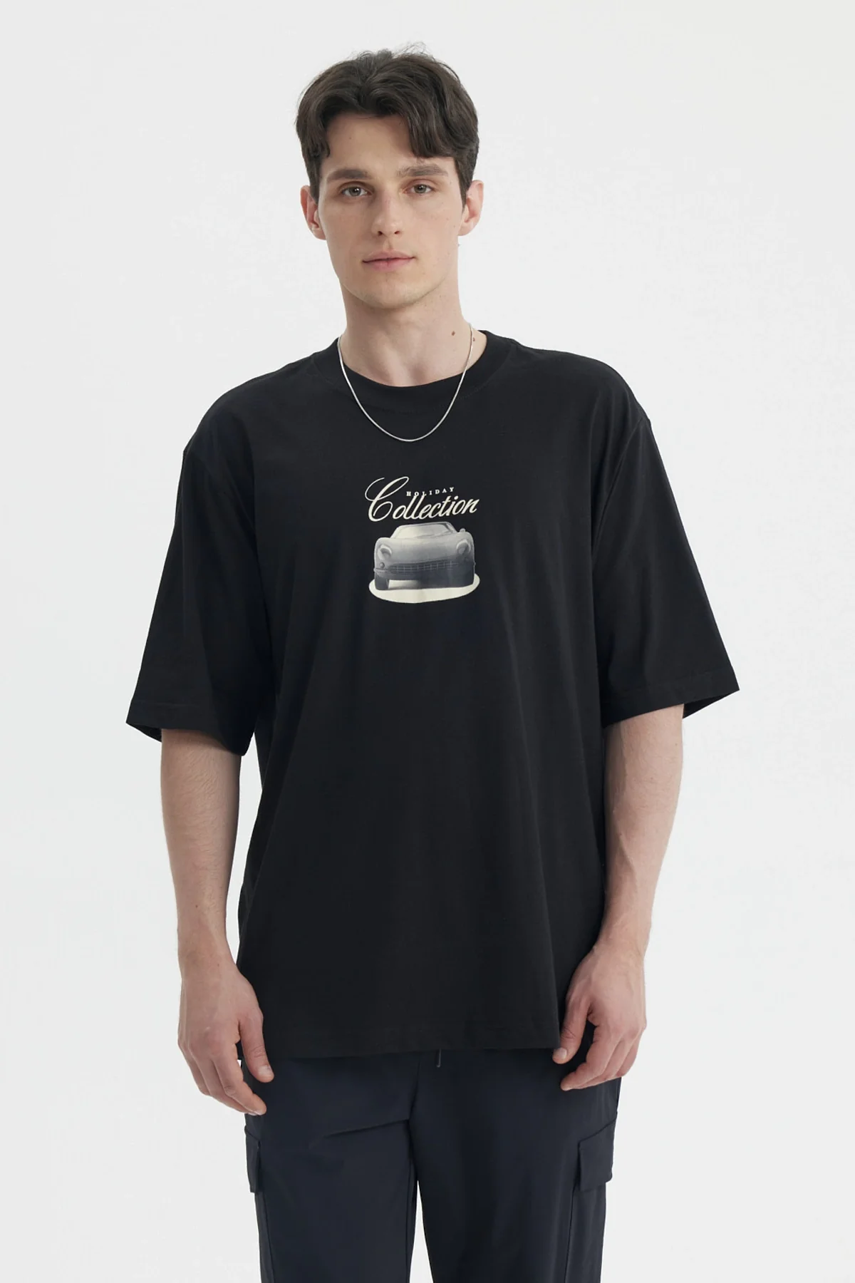 Polera Hombre Slim Negro