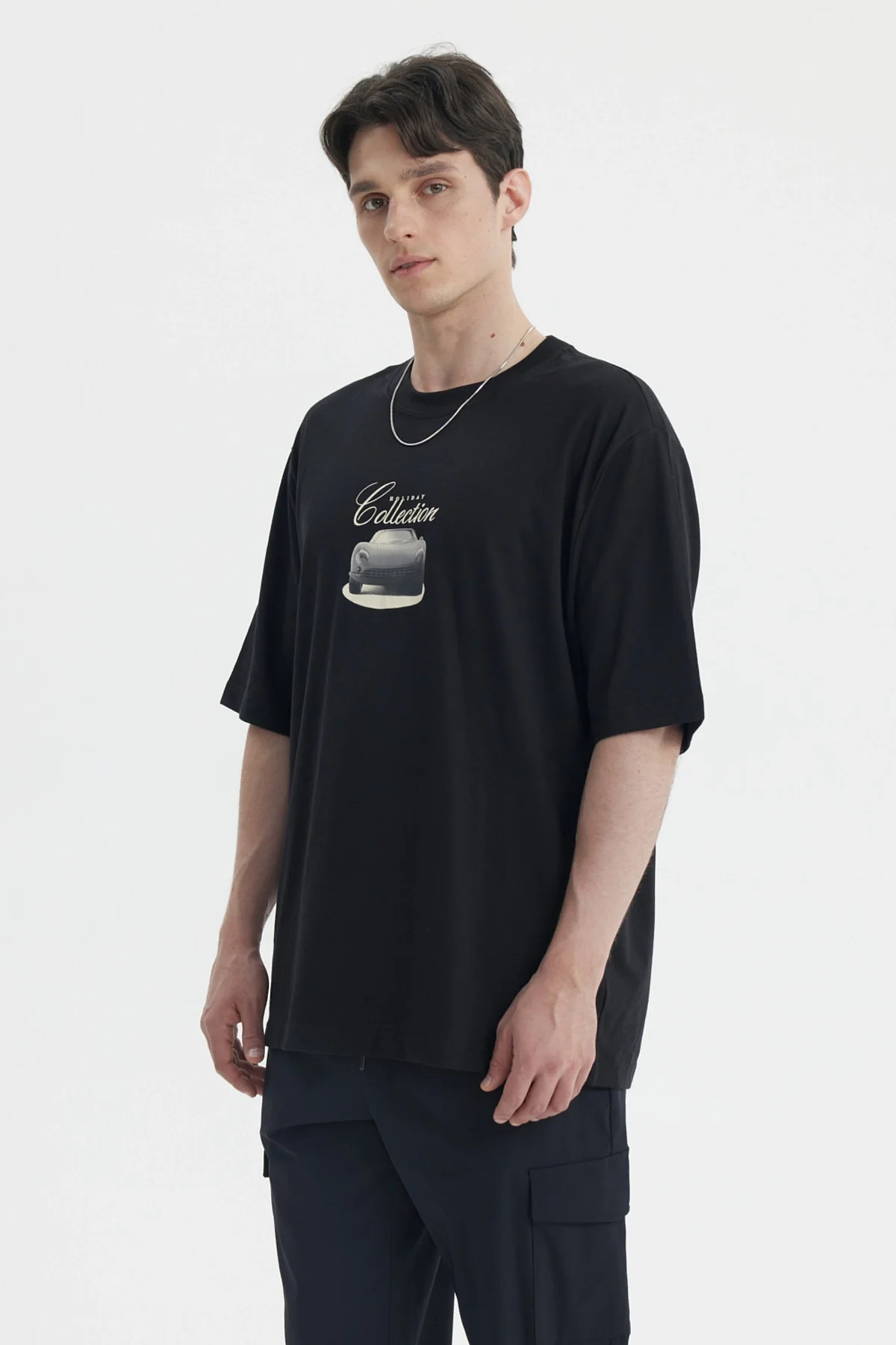 Polera Hombre Slim Negro - Image 3