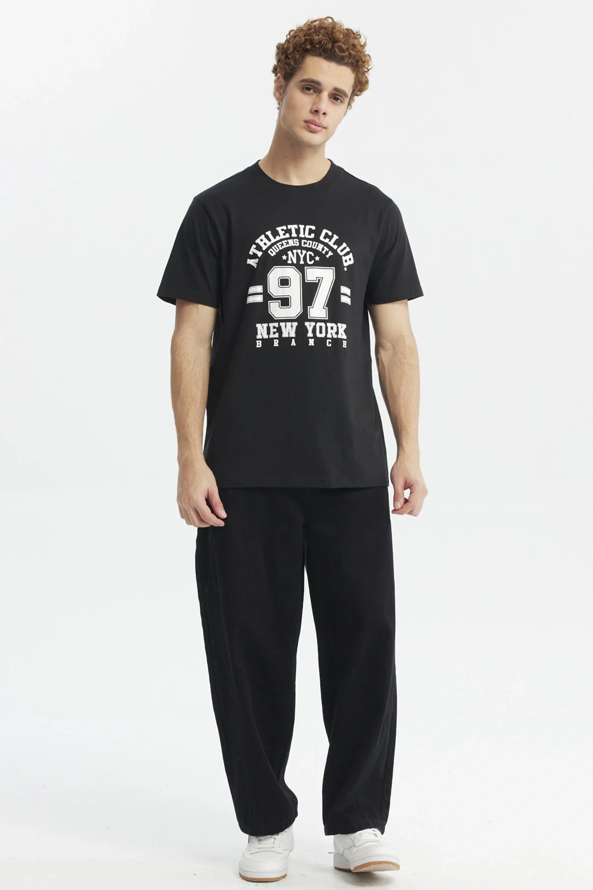 Polera Hombre Slim Negro - Image 4