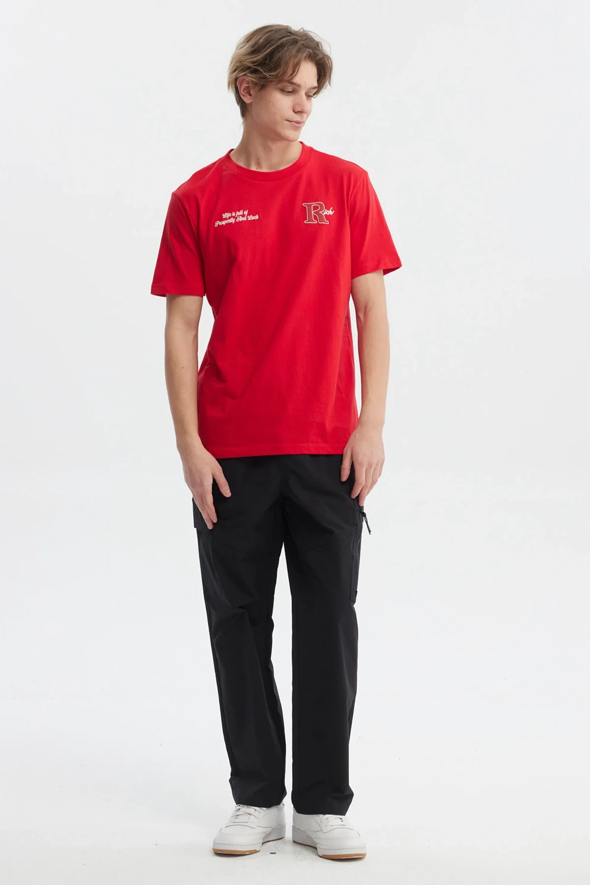 Polera Hombre Slim Rojo - Image 4