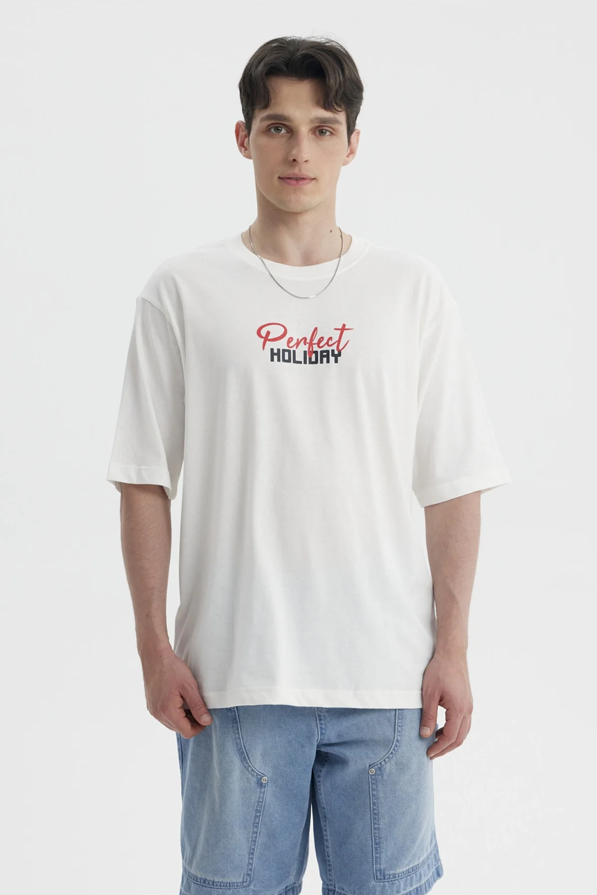 Polera Hombre Slim Crema