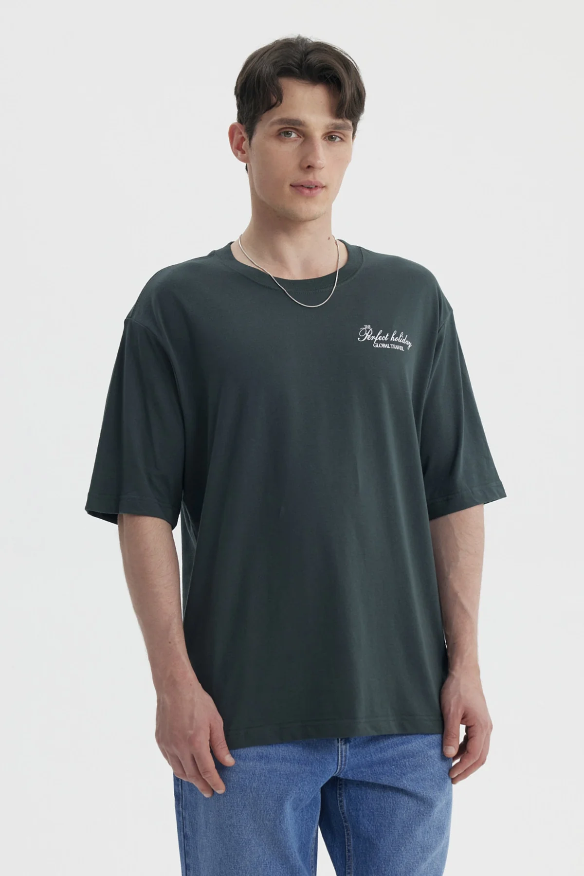 Polera Hombre Slim Verde
