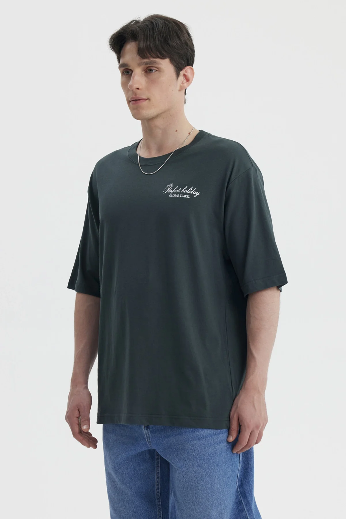 Polera Hombre Slim Verde - Image 3