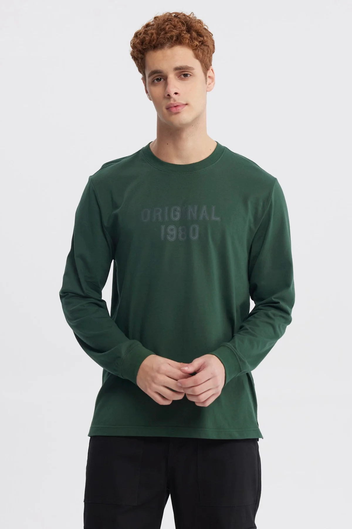 Polera Hombre Slim Verde