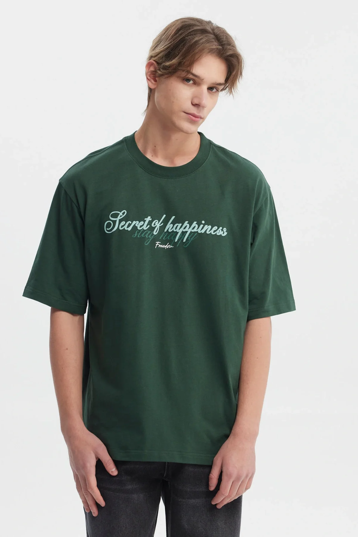 Polera Hombre Slim Verde