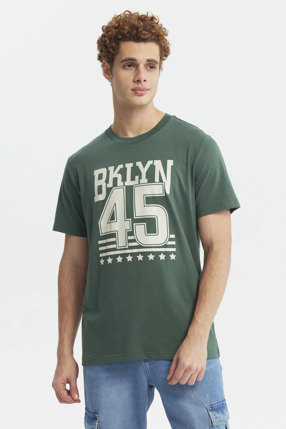 Polera Hombre Slim Verde