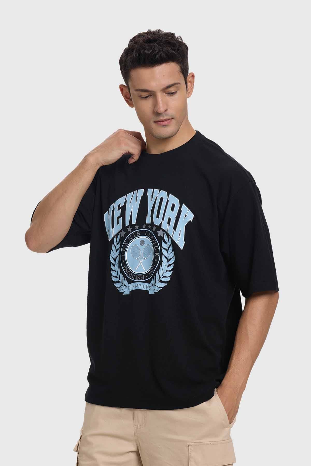Polera Hombre Sport Tenis Negro - Image 2