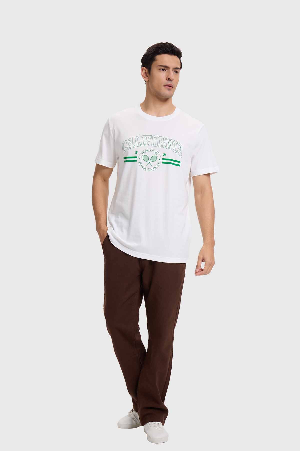 Polera Hombre Sports Basket Blanco - Image 4