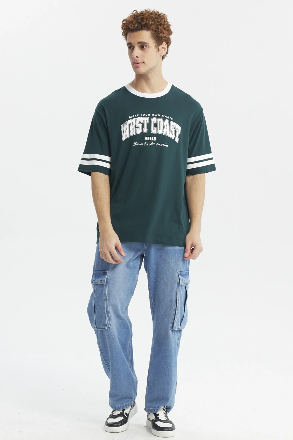 Polera Hombre Urban City Usa Verde Oscuro - Image 4