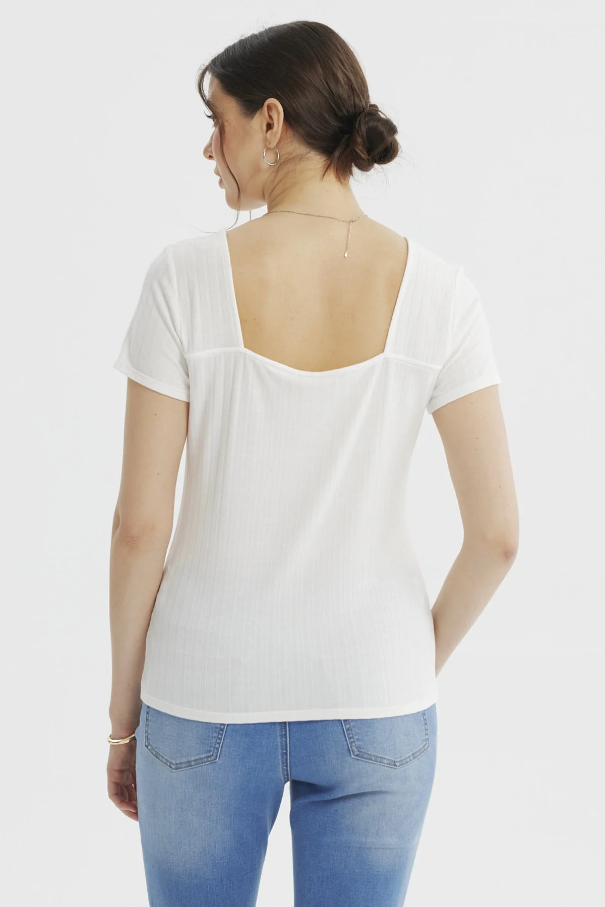 Polera Mujer Ajustado Crudo - Image 3