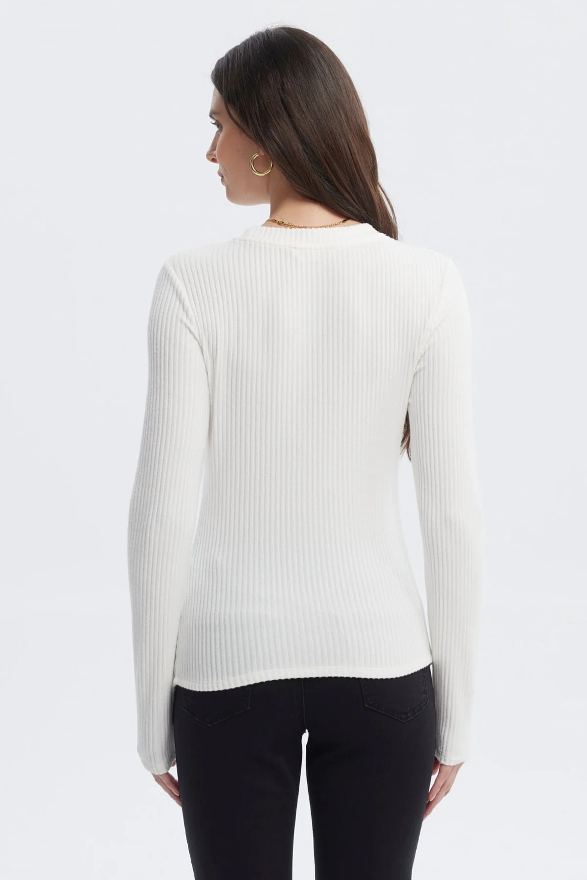 Polera Mujer Ajustado Crudo - Image 3