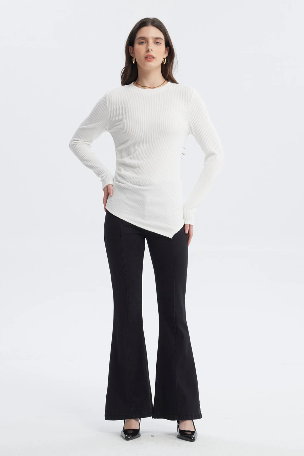 Polera Mujer Ajustado Crudo - Image 4