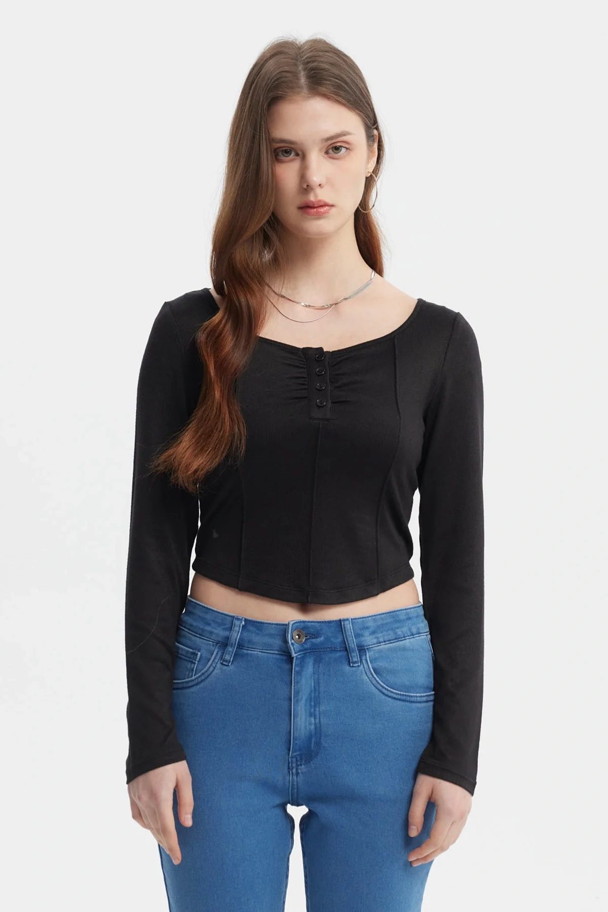 Polera Mujer Ajustado Negro