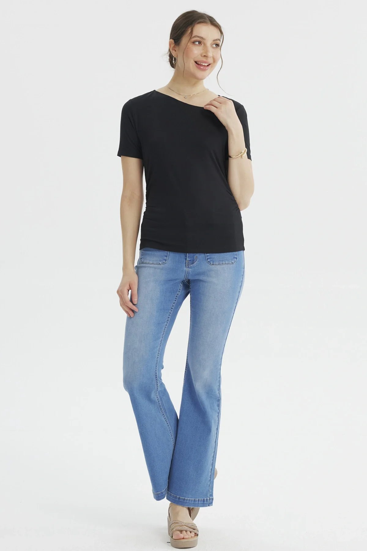 Polera Mujer Ajustado Negro - Image 4