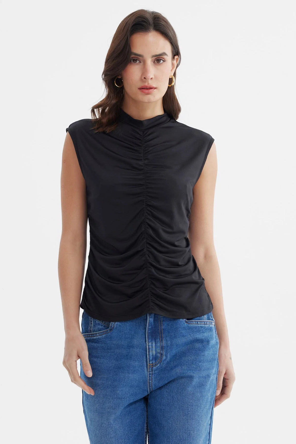 Polera Mujer Ajustado Negro