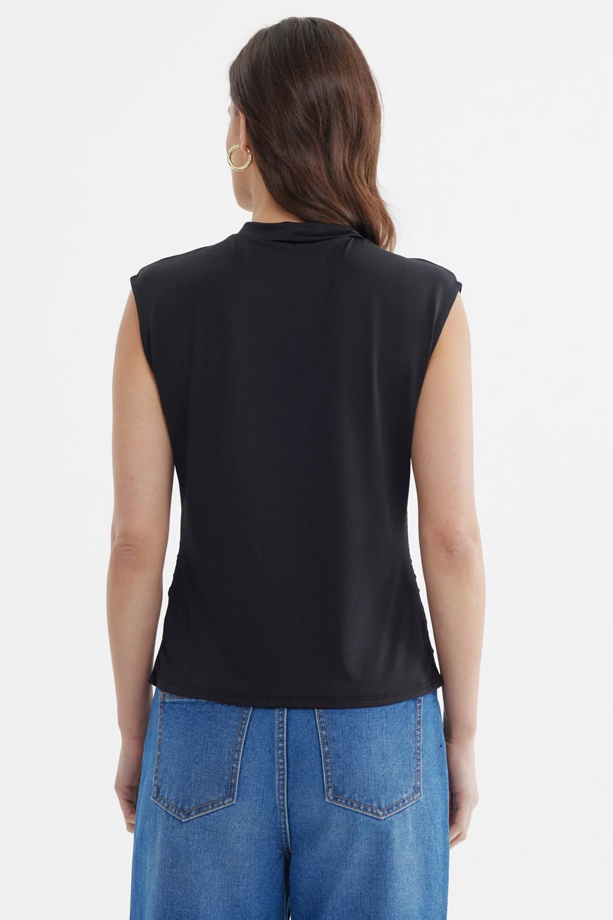 Polera Mujer Ajustado Negro - Image 3