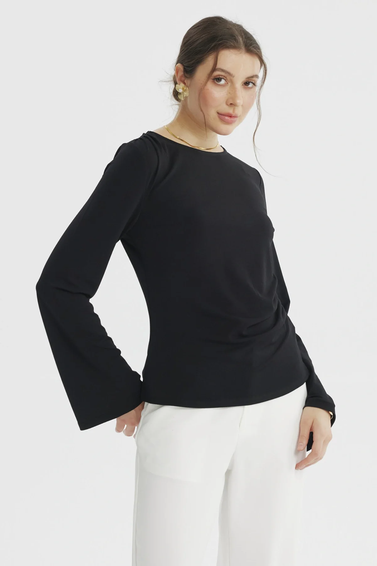 Polera Mujer Ajustado Negro