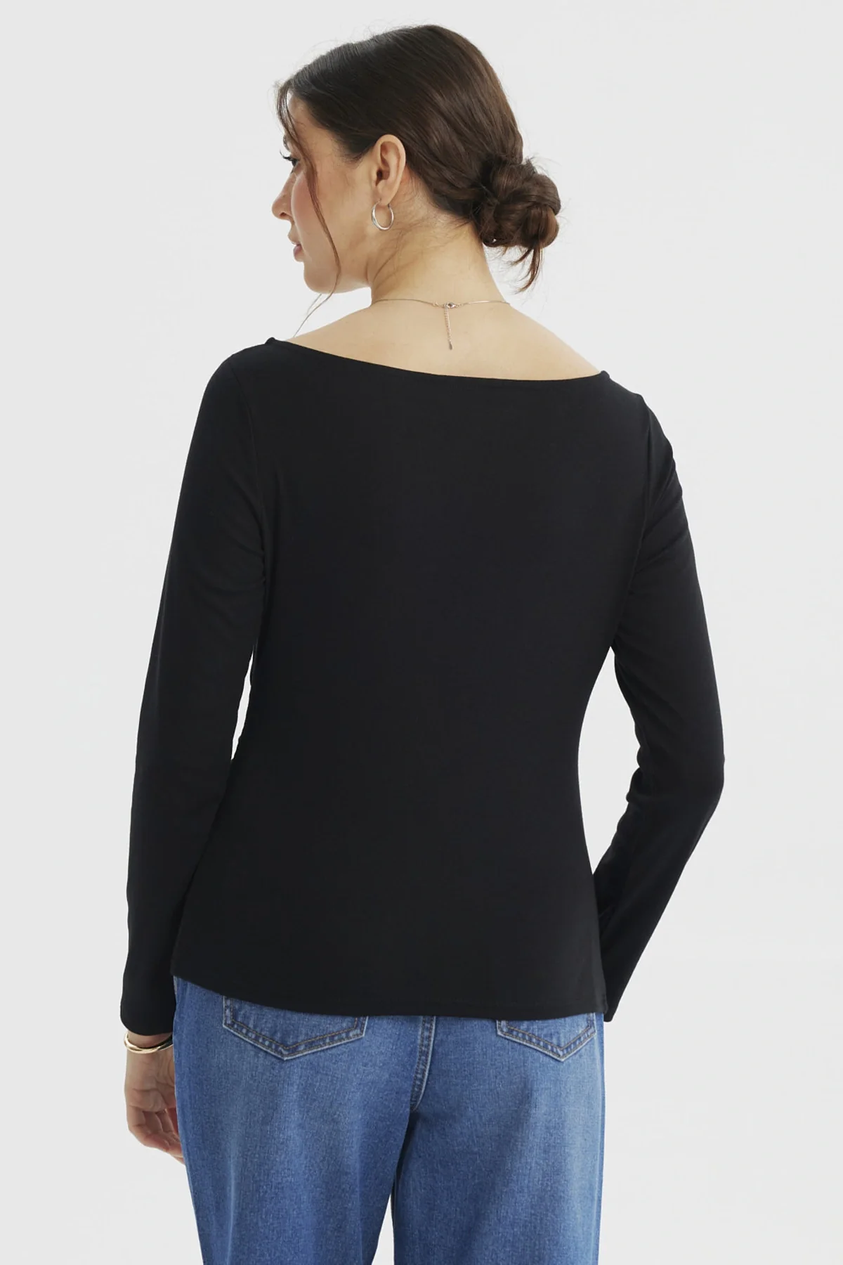 Polera Mujer Ajustado Negro - Image 3