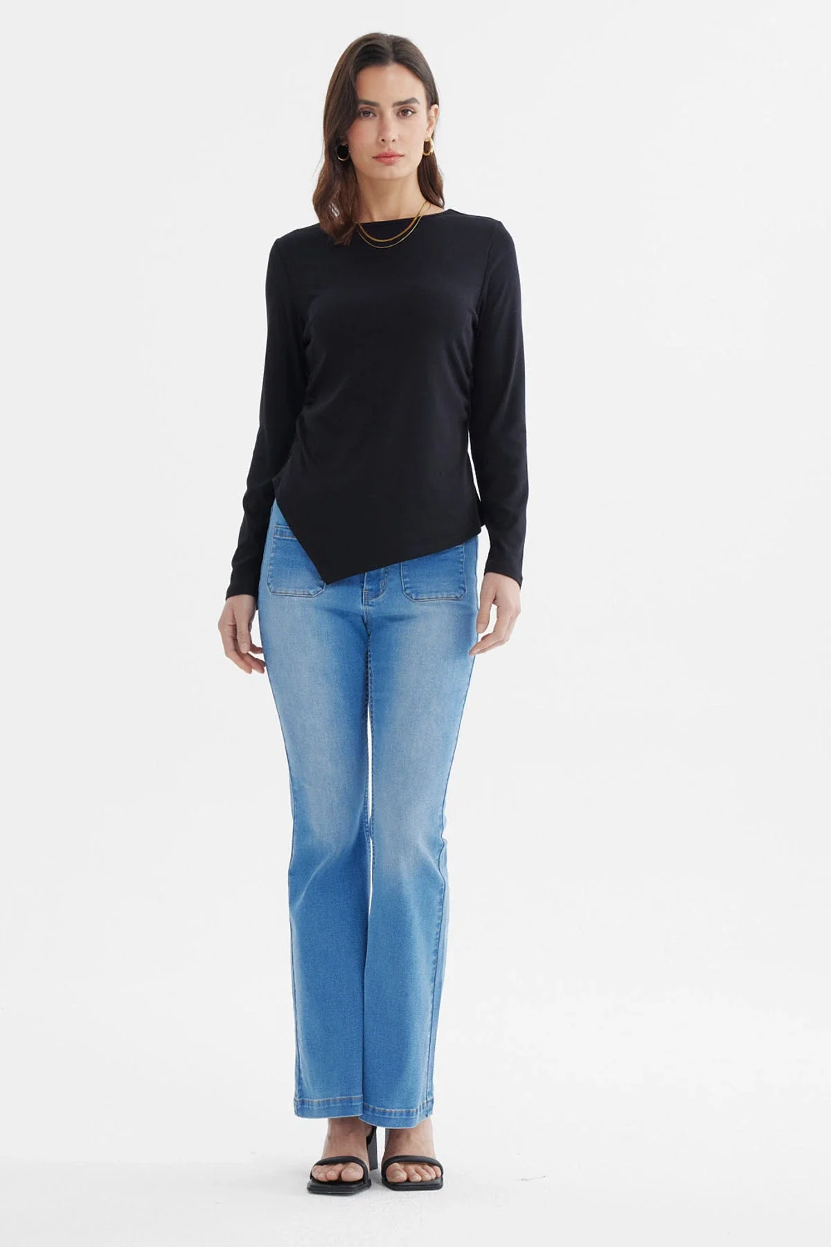 Polera Mujer Ajustado Negro - Image 4