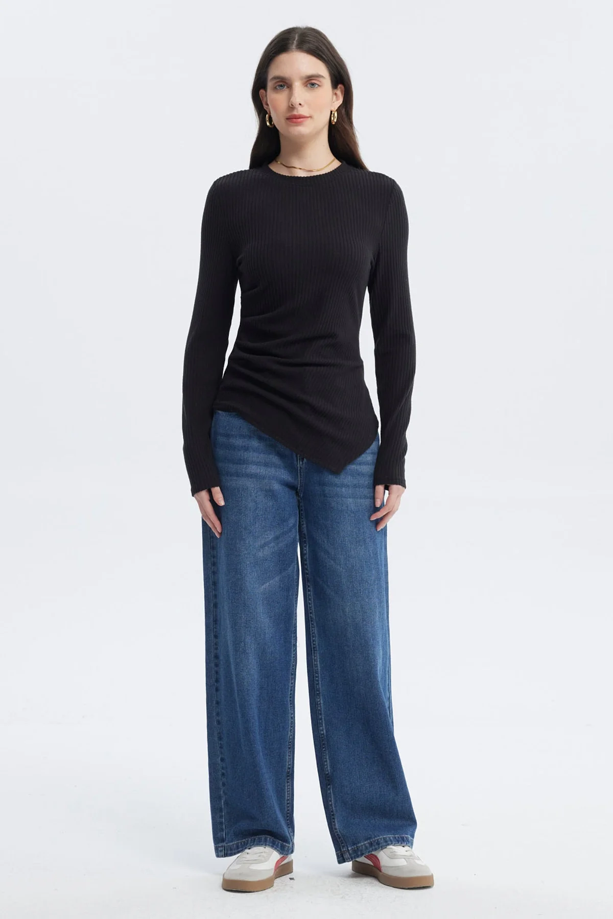 Polera Mujer Ajustado Negro - Image 4