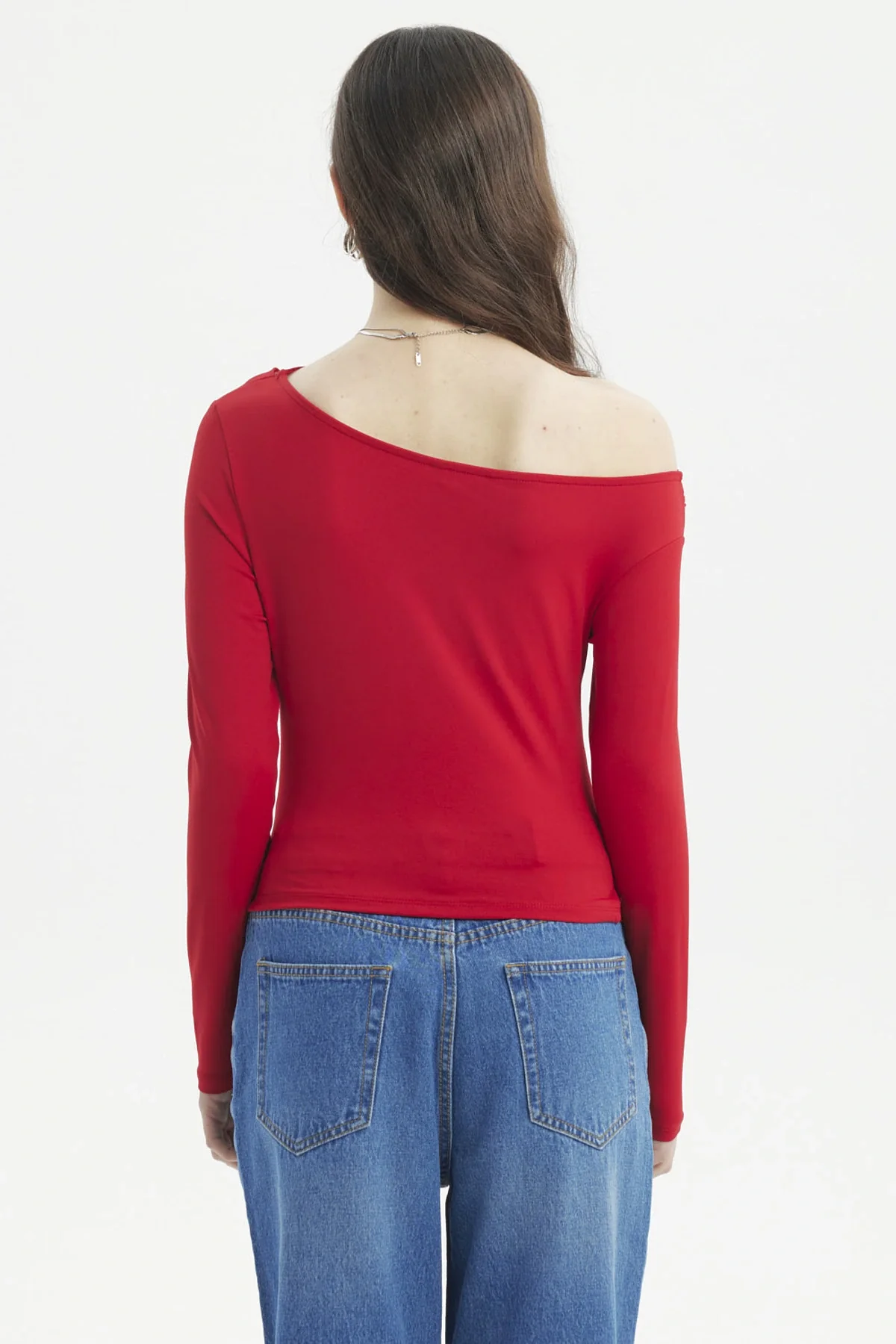 Polera Mujer Ajustado Rojo - Image 3
