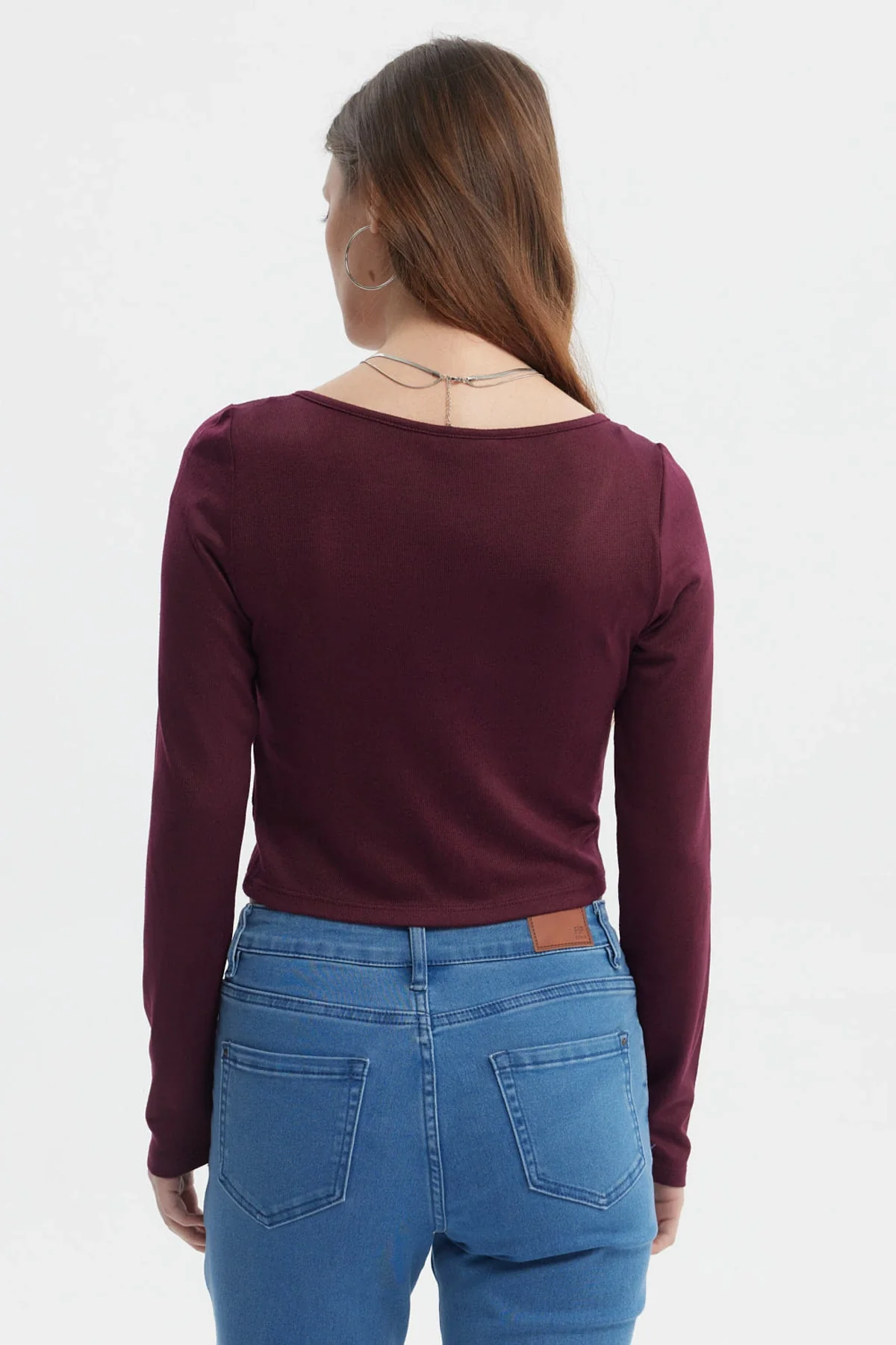 Polera Mujer Ajustado Rojo - Image 3