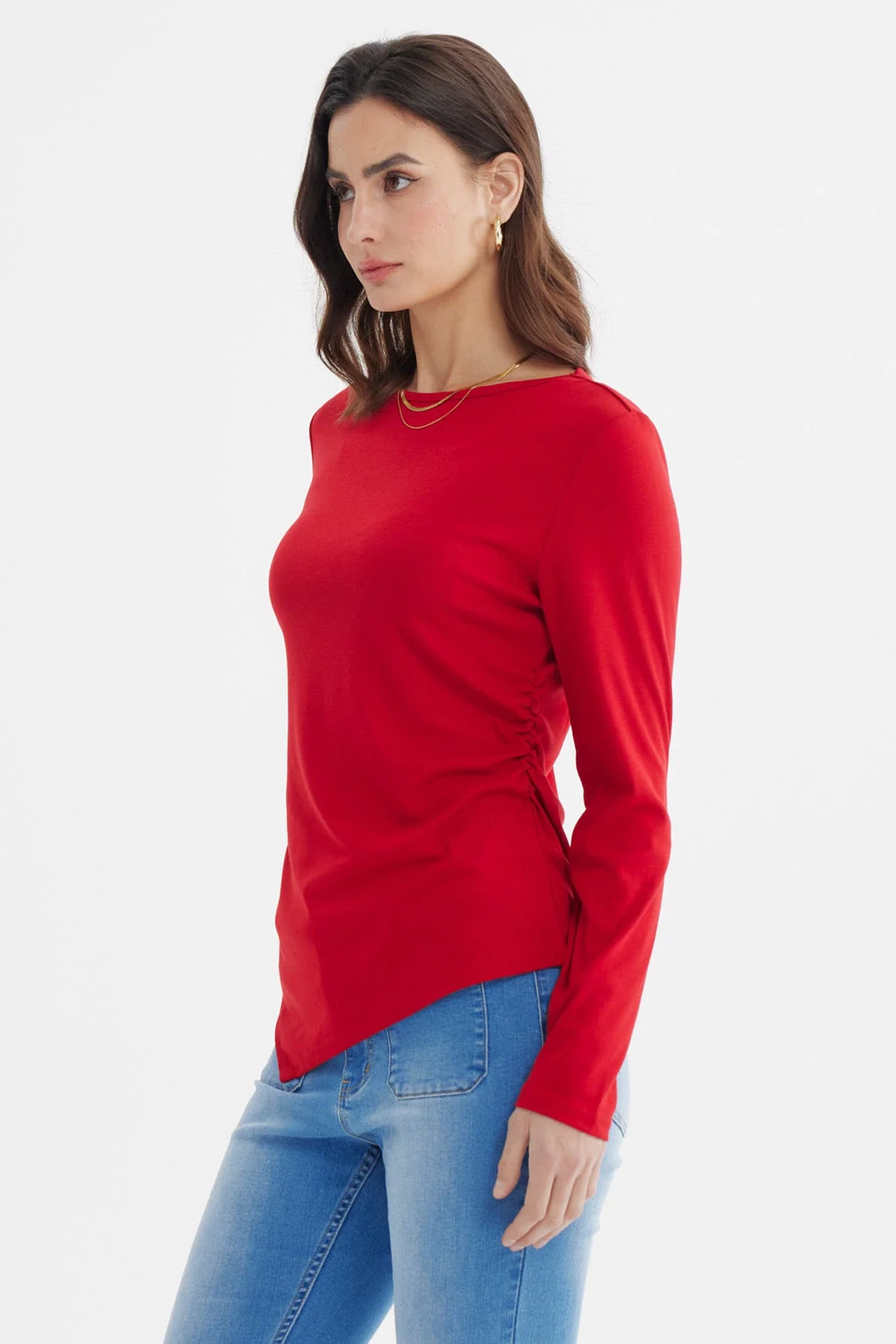 Polera Mujer Ajustado Rojo - Image 2