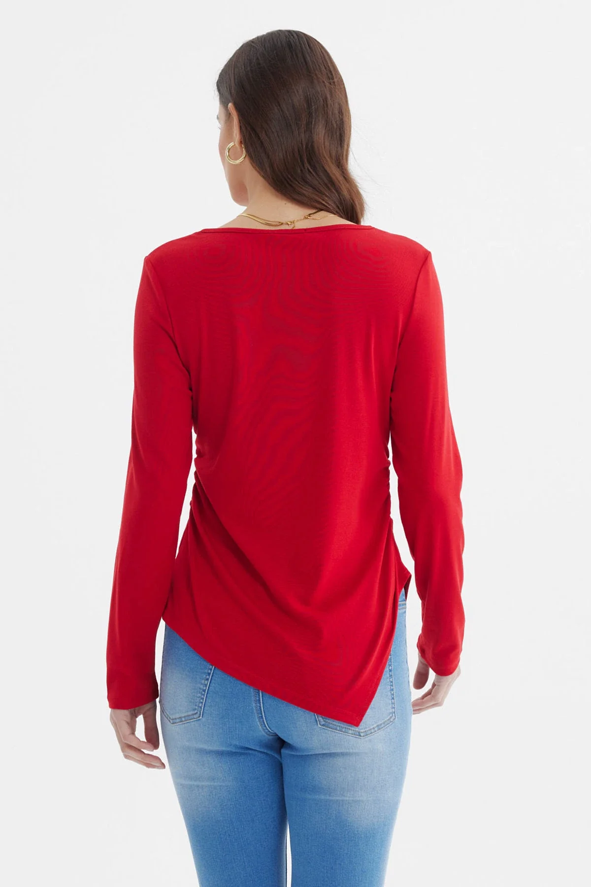 Polera Mujer Ajustado Rojo - Image 3