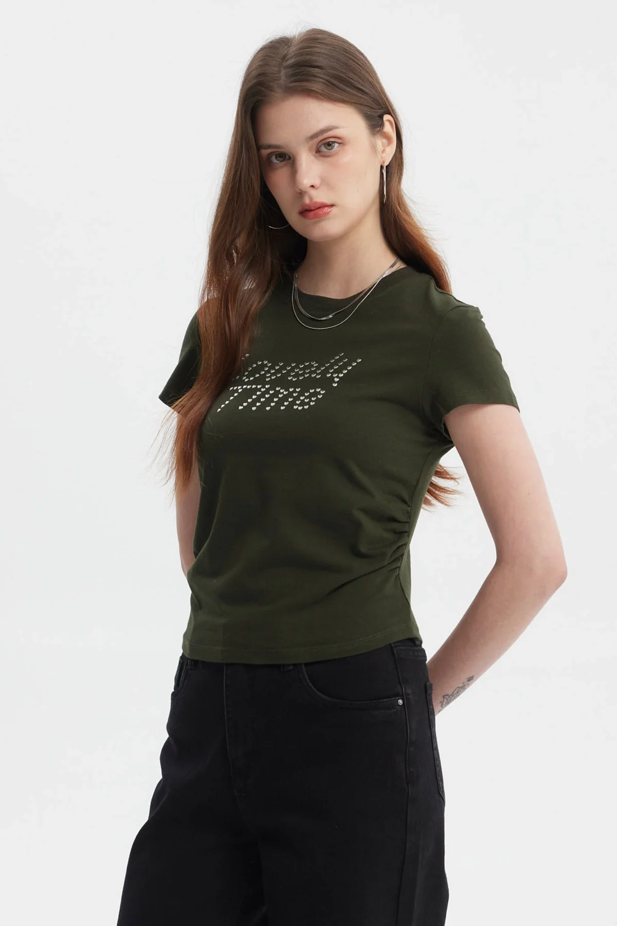 Polera Mujer Ajustado Verde - Image 3