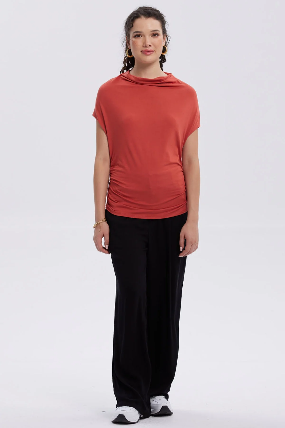 Polera Mujer Animal Print Terracota - Image 4